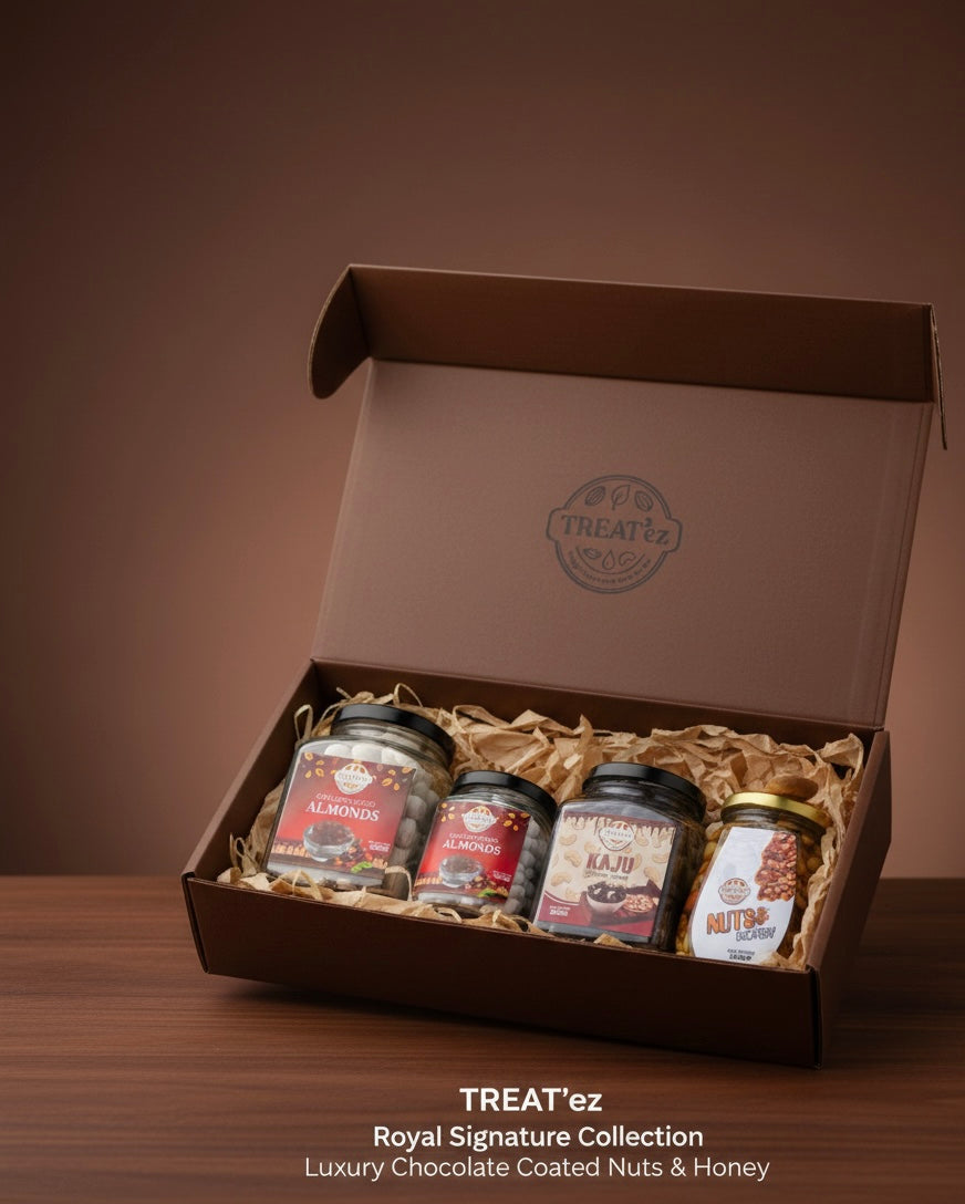TREAT’ez Royal Signature Collection | Luxury Chocolate Nuts & Honey Gift Box