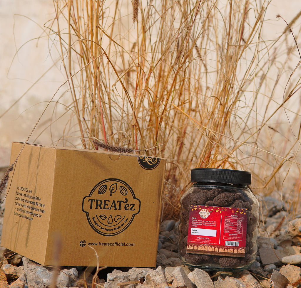 Premium Dark Chocolate Coated Almonds 450g | TREAT’ez Foods Pakistan