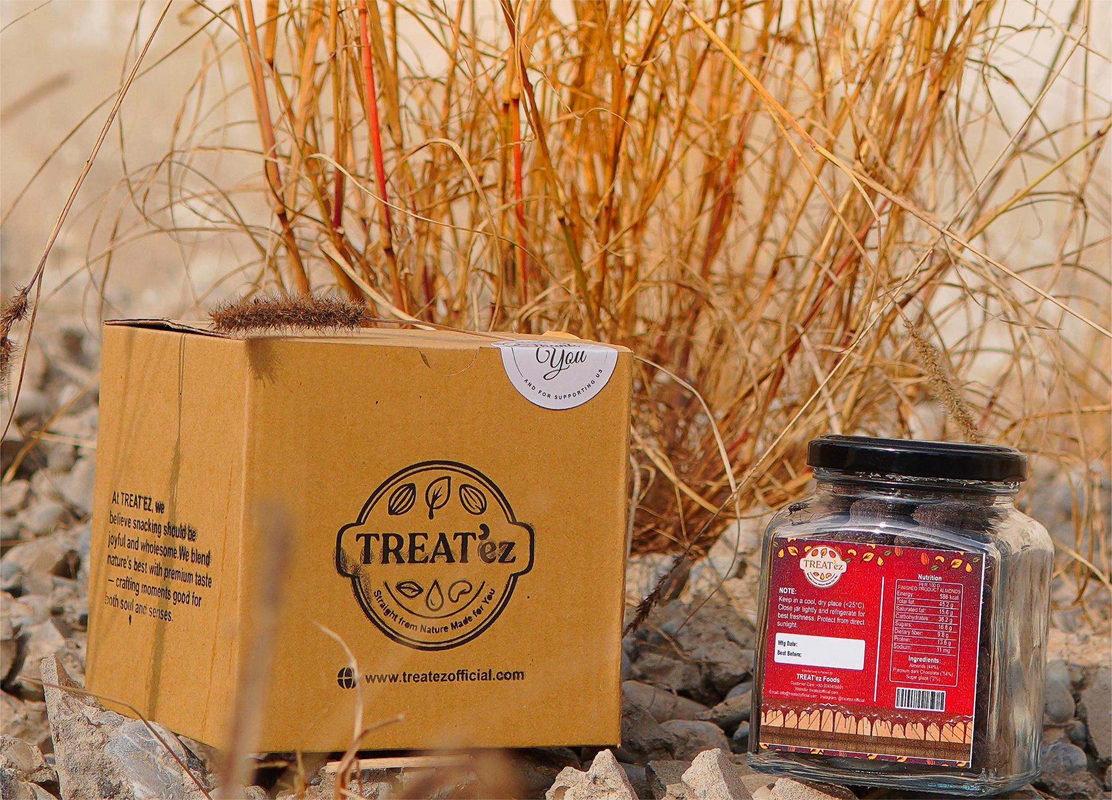 Luxury Dark Chocolate Coated Almonds 250g | Premium Nuts by TREAT’ez