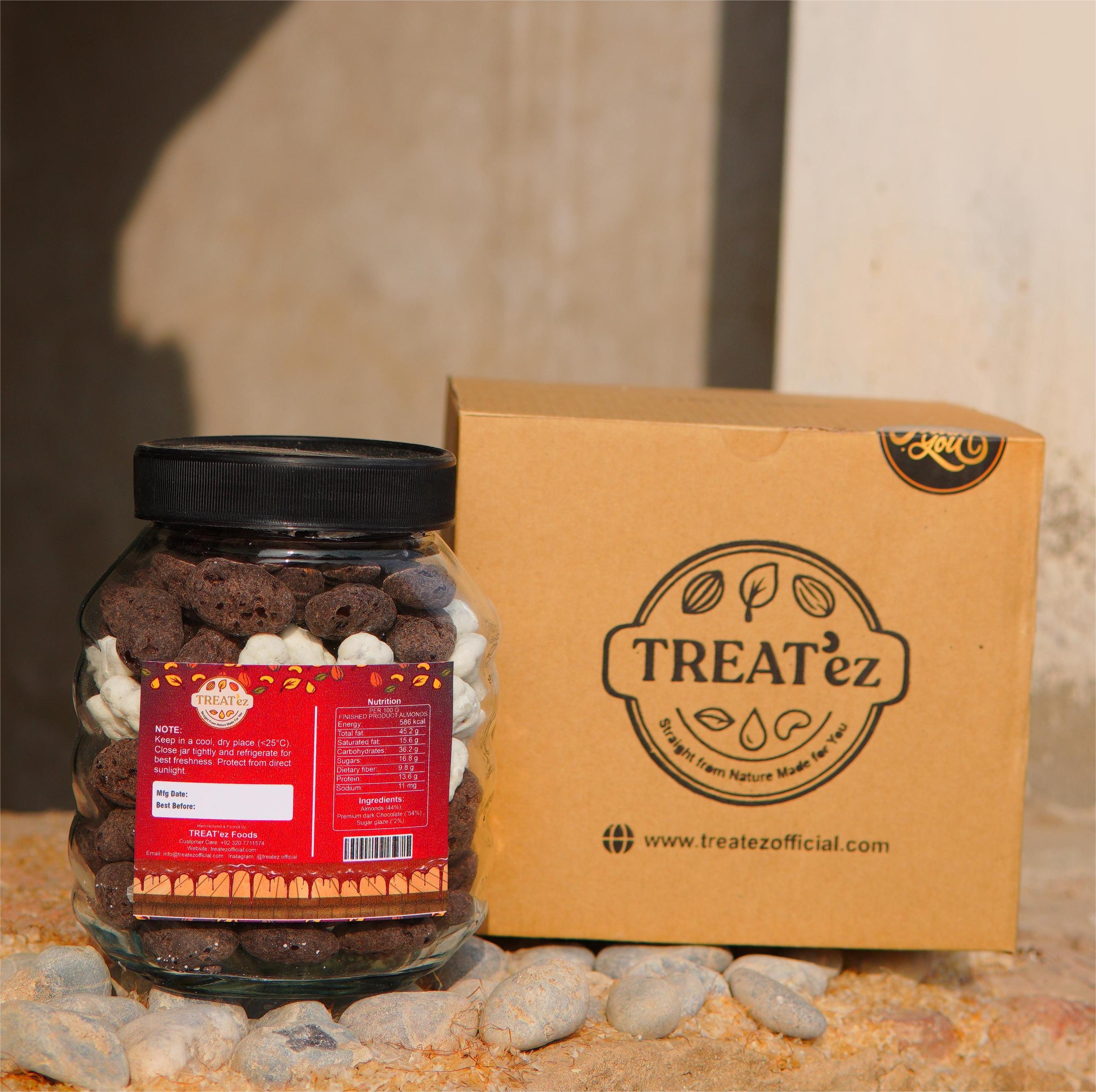 Premium Mixed Chocolate Coated Almonds 450g | TREAT’ez Foods Pakistan
