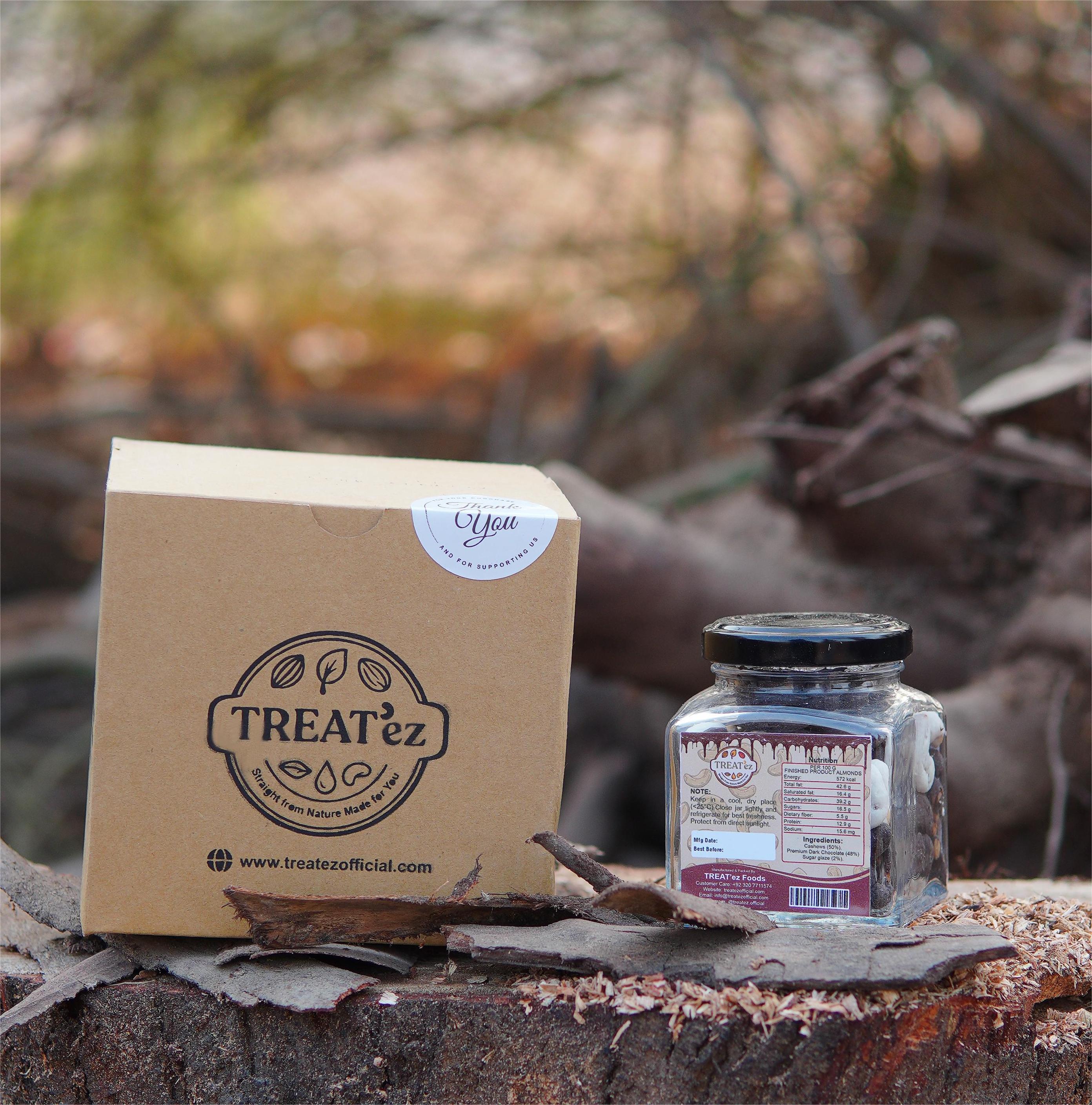 Mixed Chocolate Coated Cashews 120g | Luxury Snack by TREAT’ez